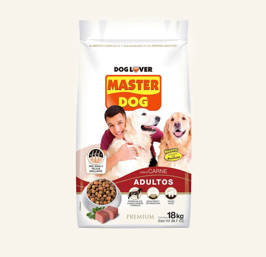 Alimento para perros Master Dog 18 kgs.